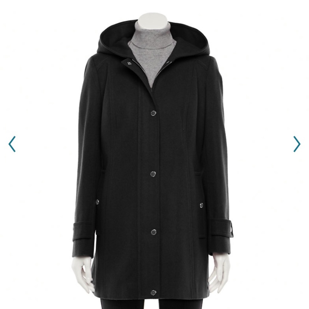 Women's hooded wool blend coat from TOWER by London Fog